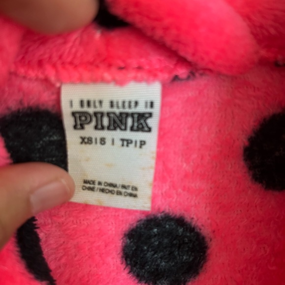 **DONATED**  VS PINK Polka Dot Robe - Picture 2 of 4